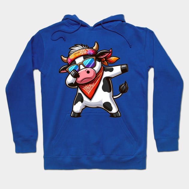 Dabbing Kawaii Cow Hoodie by JessArty